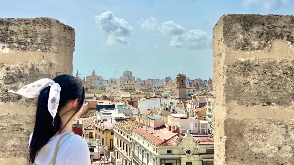 スペインのバレンシアの高台からの景色