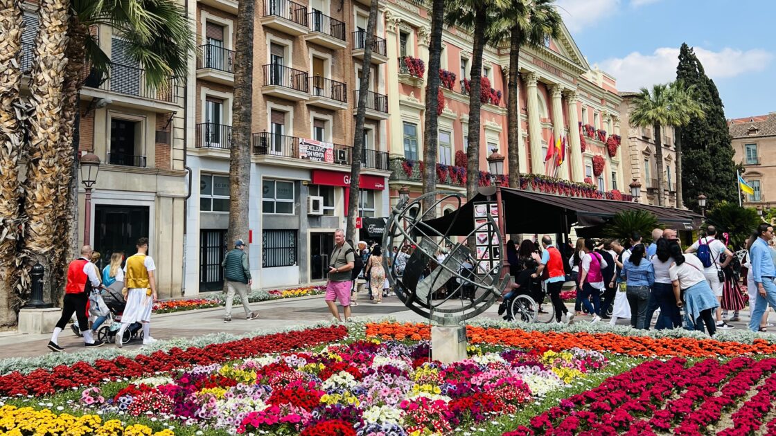 スペインのムルシアの花畑