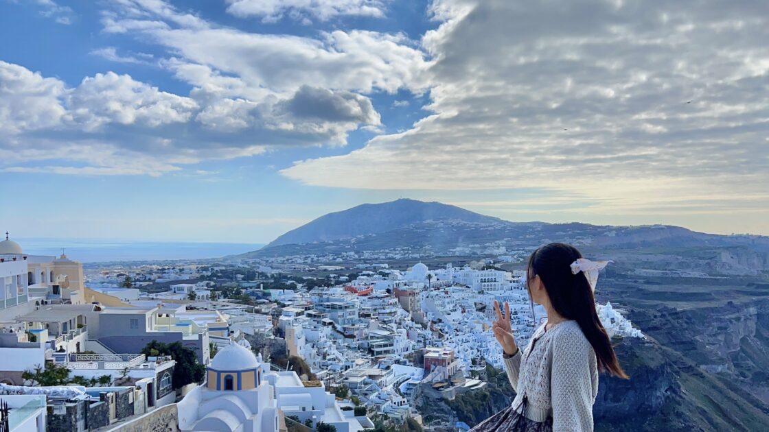 サントリーニ島 街並み
