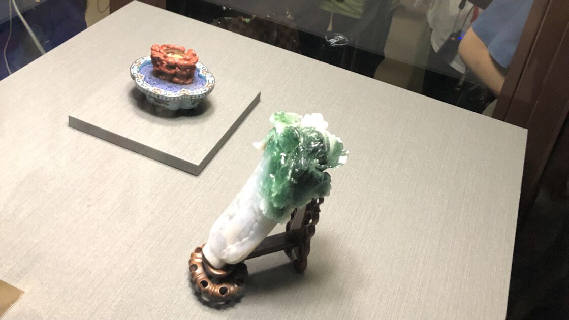 台湾の首都台北の故宮博物館でみた白菜の石
