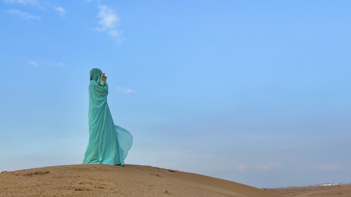 アラブ首長国連邦のドバイ郊外のデザートサファリの写真