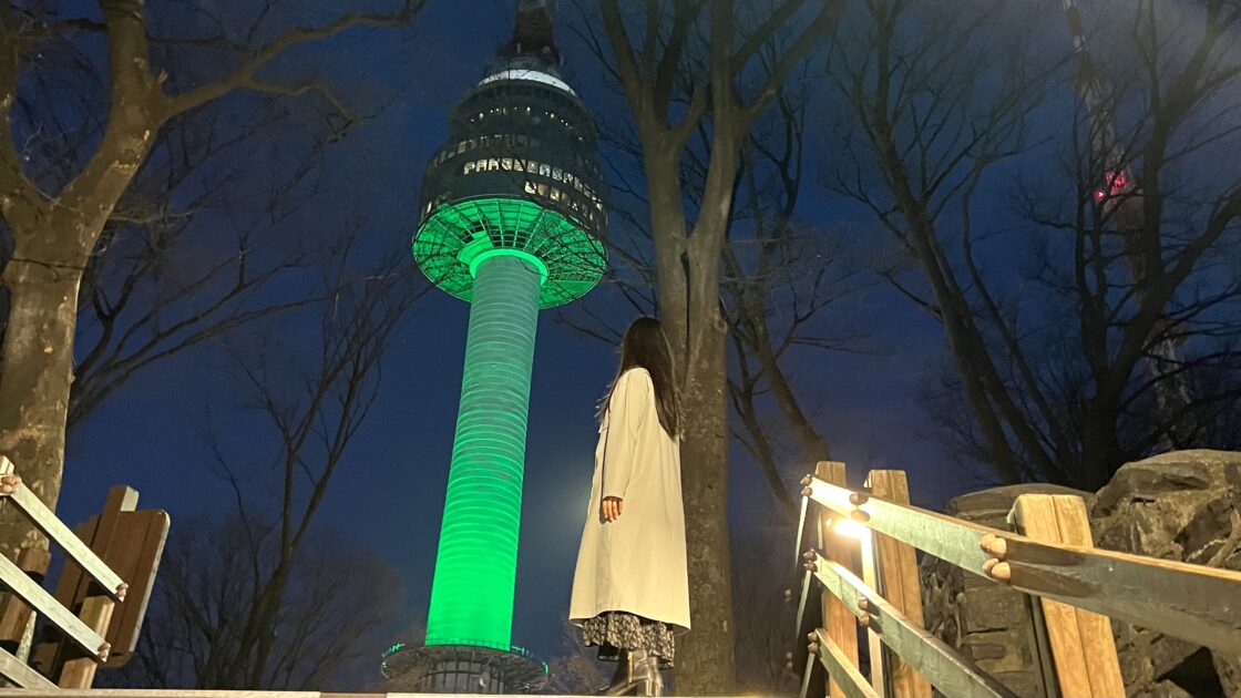 韓国の首都ソウルのソウルタワー