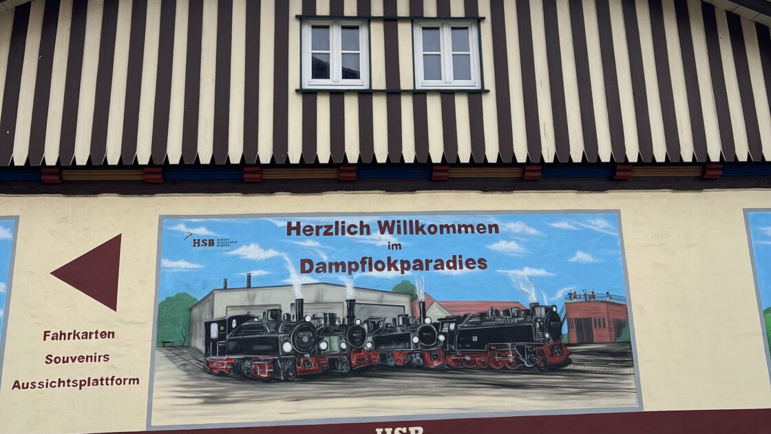 ドイツのハルツ地方にある魔女の街ヴェルニゲローデのブロッケン山へ行く機関車の駅