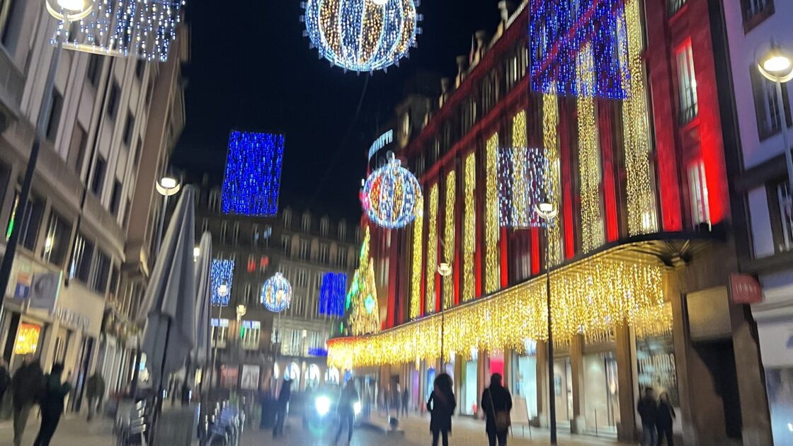 フランスのアルザス地方ストラスブールのクリスマス