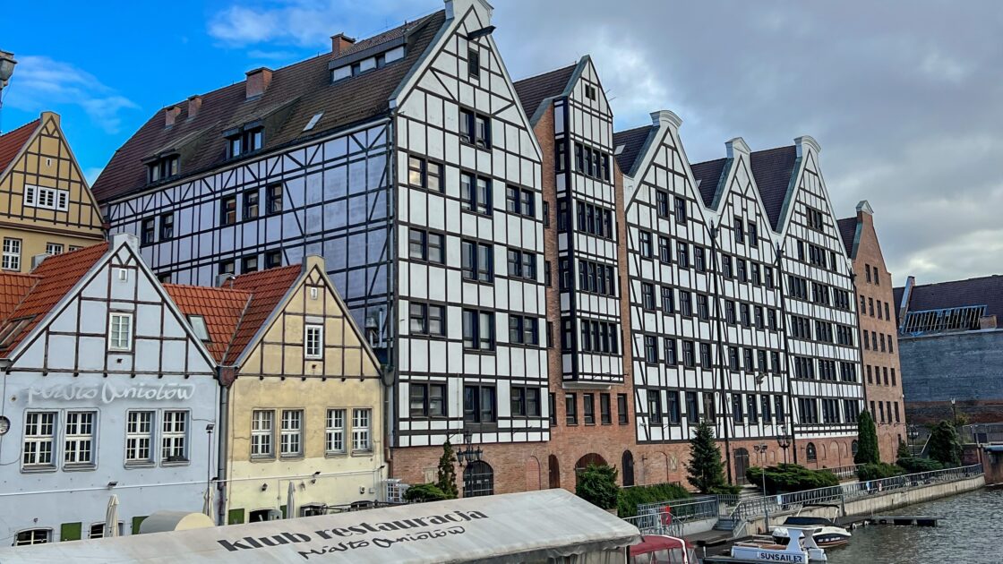 ポーランドのグダニスクの街並み