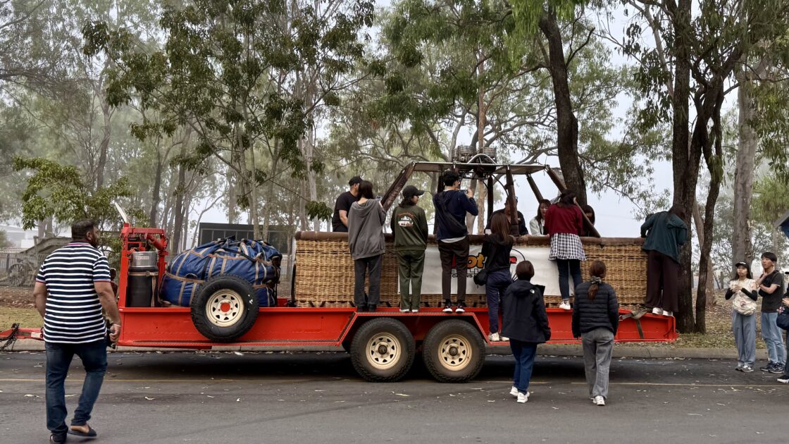 ケアンズで乗れなかった気球の籠