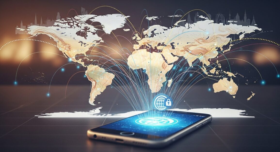 海外でNetflixやTVerを見る方法！スマホで簡単NordVPN設定ガイド【図解】のアイキャッチ画像