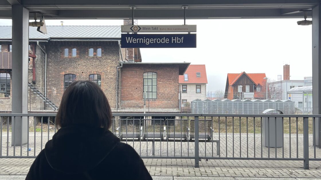 ドイツのハルツ地方ヴェルニゲローデの駅