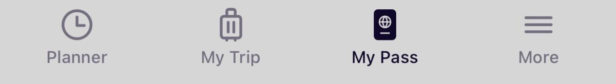 レイルプランナーアプリの操作画面