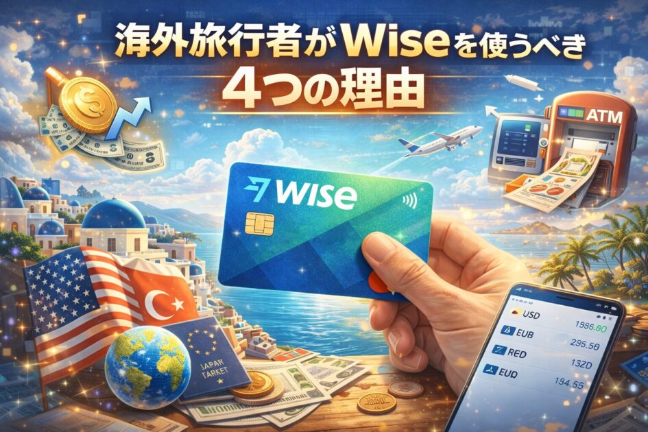 海外旅行者がWiseを使うべき4つの理由