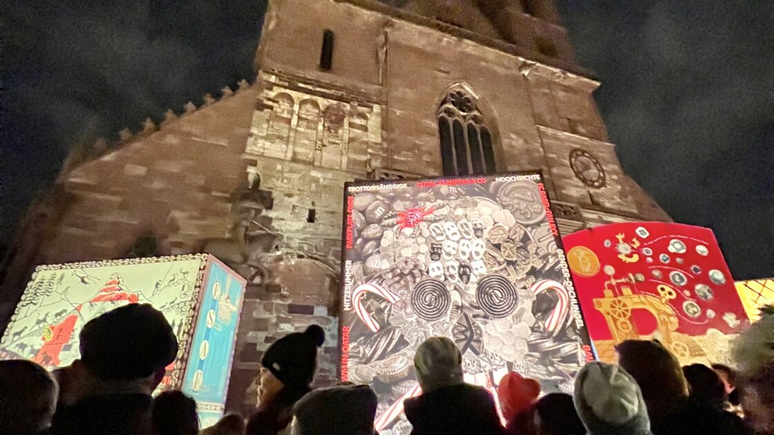 バーゼル・カーニバルで輝く精巧な手作りのランタンアート